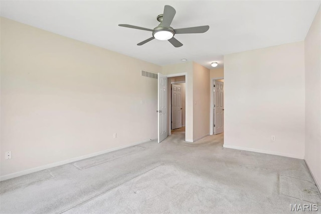 4817 Misty Wood Ct, Wentzville, MO 63385 - empty room with ceiling fan and light carpet