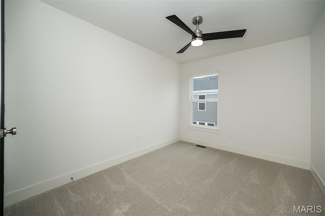 8935 E Gateway Hts Unit 94-808, Richmond Heights, MO 63144 - carpeted spare room with ceiling fan and baseboards