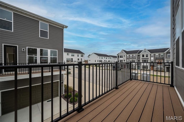 8935 E Gateway Hts Unit 94-808, Richmond Heights, MO 63144 - wooden deck featuring a residential view
