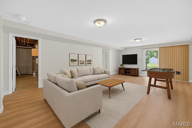 425 Charter Way Dr, Wildwood, MO 63040 - living room featuring light wood finished floors and baseboards
