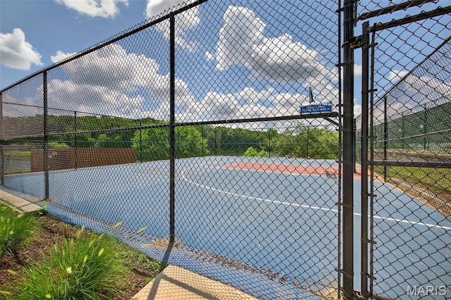 425 Charter Way Dr, Wildwood, MO 63040 - view of tennis court featuring community basketball court