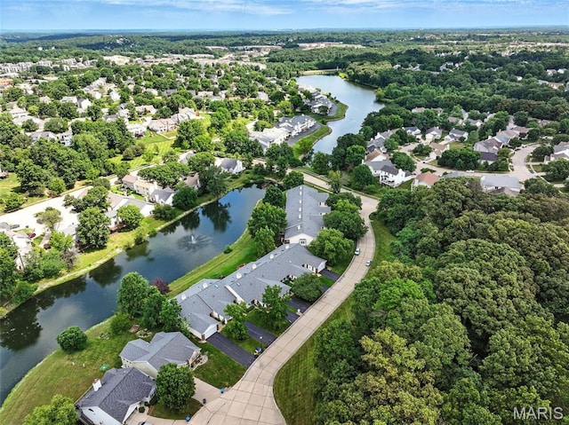 425 Charter Way Dr, Wildwood, MO 63040 - aerial view of property and surrounding area with a nearby body of water and nearby suburban area