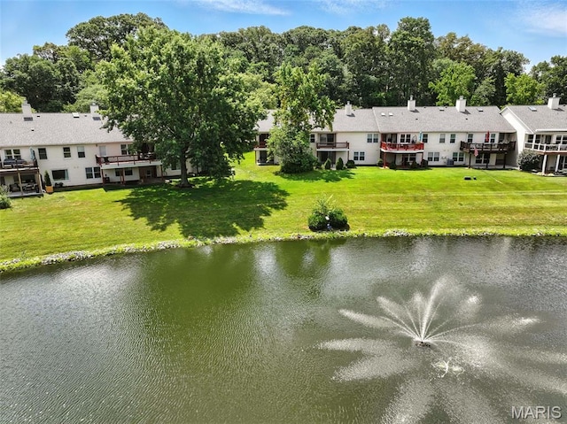 425 Charter Way Dr, Wildwood, MO 63040 - water view with a tree filled landscape