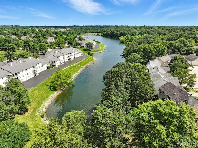 425 Charter Way Dr, Wildwood, MO 63040 - aerial view of residential area with a large body of water