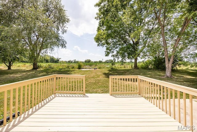 2313 College, Belleville, IL 62221 - wooden terrace with a yard