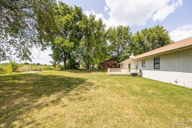 2313 College, Belleville, IL 62221 - view of green lawn with a deck