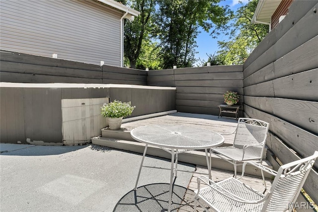 420 Echo Hill Dr, Ballwin, MO 63021 - view of patio featuring outdoor dining space