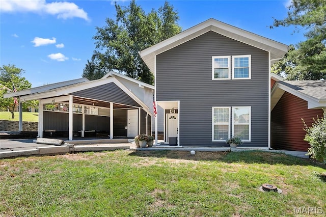420 Echo Hill Dr, Ballwin, MO 63021 - back of house featuring a yard
