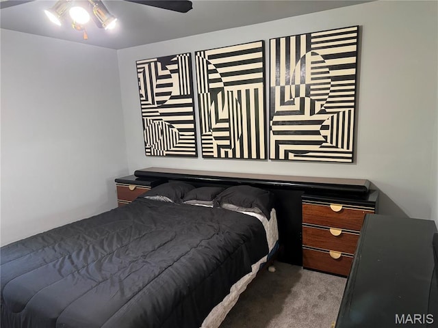 4229 Carrollton Dr Unit C, Bridgeton, MO 63044 - carpeted bedroom featuring a ceiling fan