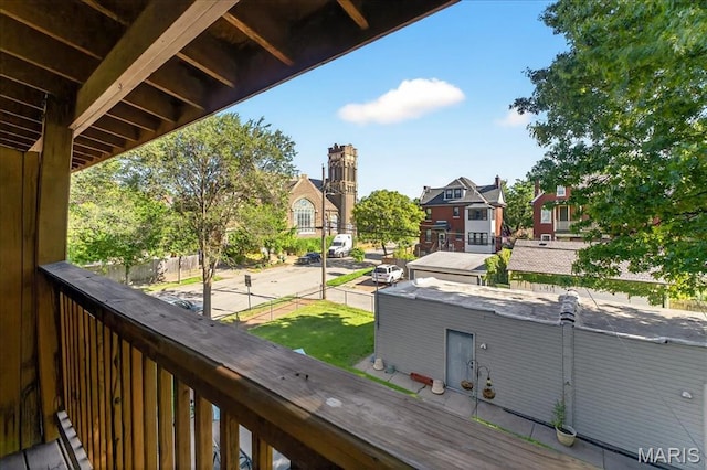 2057-2059 Ann Ave, Saint Louis, MO 63104 - balcony with a residential view