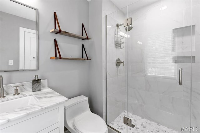 12429 Nicholas Ln, Saint Louis, MO 63131 - bathroom with vanity and a shower stall