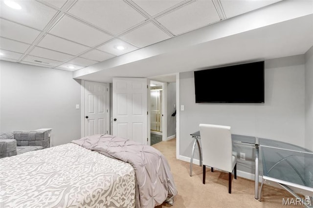 12429 Nicholas Ln, Saint Louis, MO 63131 - bedroom featuring light colored carpet and recessed lighting