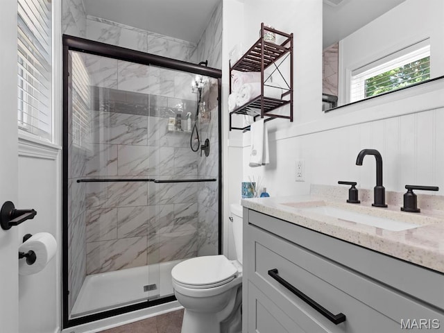 1201 Cheverly Ct, Saint Louis, MO 63146 - full bathroom with vanity and a shower stall