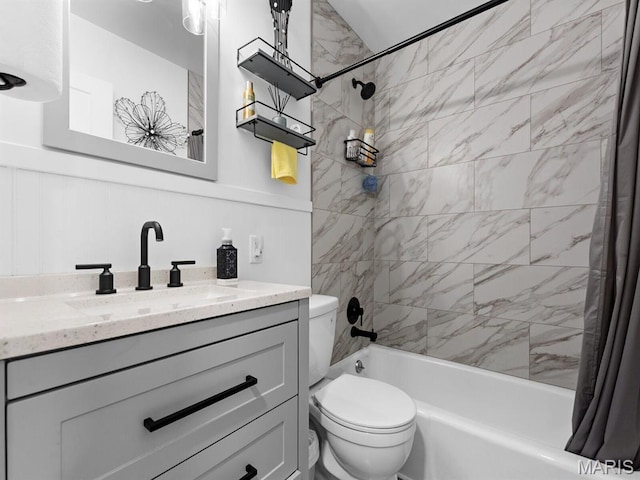1201 Cheverly Ct, Saint Louis, MO 63146 - full bath with shower / bathtub combination with curtain and vanity