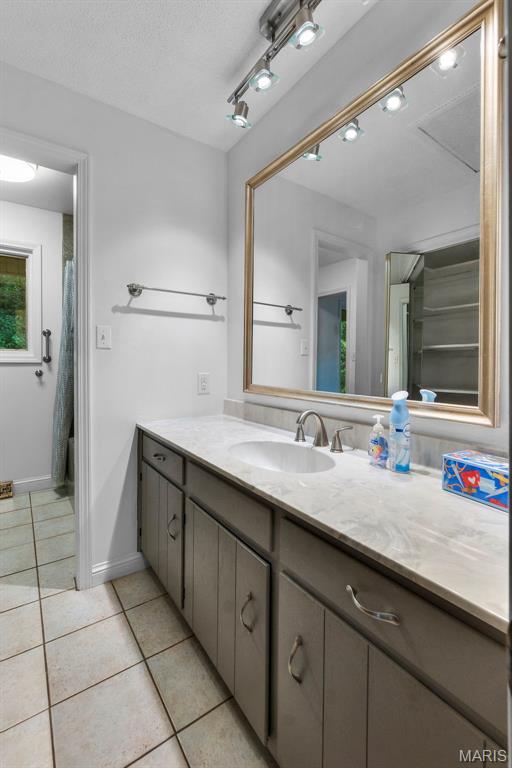 1938 State Highway Oo, Whitewater, MO 63785 - full bath with vanity, tile patterned flooring, and curtained shower