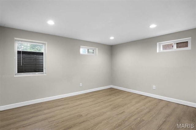 11380 Manchester Rd, Kirkwood, MO 63122 - below grade area featuring wood finished floors and recessed lighting