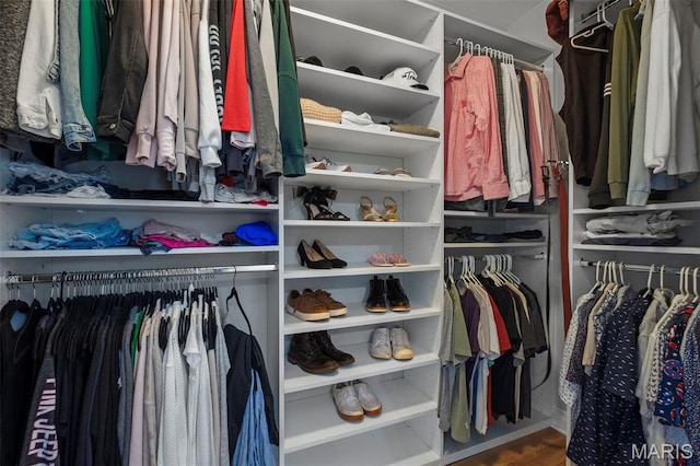 17108 Windsor Crest Blvd, Wildwood, MO 63038 - spacious closet featuring wood finished floors
