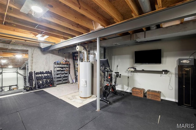 17108 Windsor Crest Blvd, Wildwood, MO 63038 - exercise room featuring gas water heater