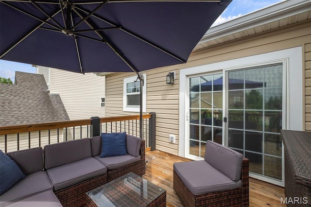 17108 Windsor Crest Blvd, Wildwood, MO 63038 - deck with outdoor lounge area