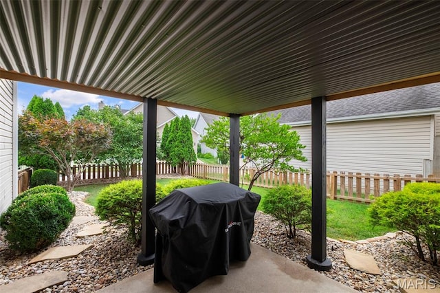 17108 Windsor Crest Blvd, Wildwood, MO 63038 - fenced backyard with grilling area and a patio