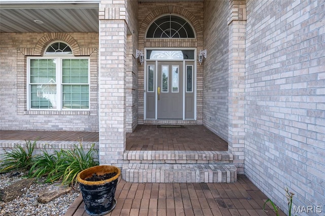 1805 Lincoln Knolls Dr, Edwardsville, IL 62025 - entrance to property with a porch and brick siding