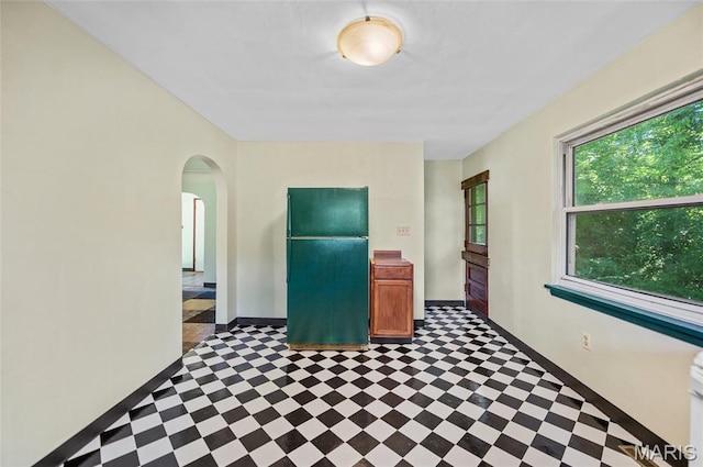 2 Willow Dr, Fairview Heights, IL 62208 - kitchen featuring tile patterned floors and arched walkways