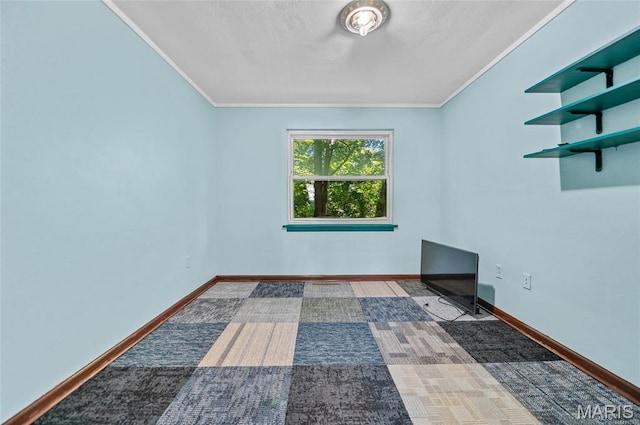 2 Willow Dr, Fairview Heights, IL 62208 - spare room with ornamental molding and baseboards