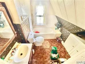 805 N Carleton, Farmington, MO 63640 - bathroom with a bath and vanity