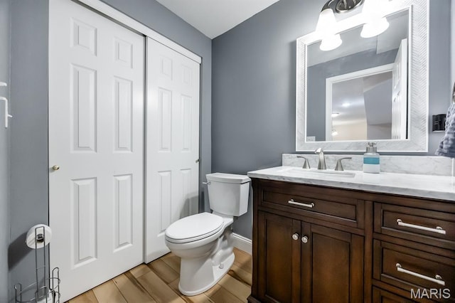 804 Cardiff Ct, Ofallon, IL 62269 - bathroom featuring vanity and wood finished floors