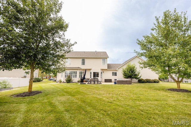 804 Cardiff Ct, Ofallon, IL 62269 - rear view of property with a patio area and an outdoor hangout area