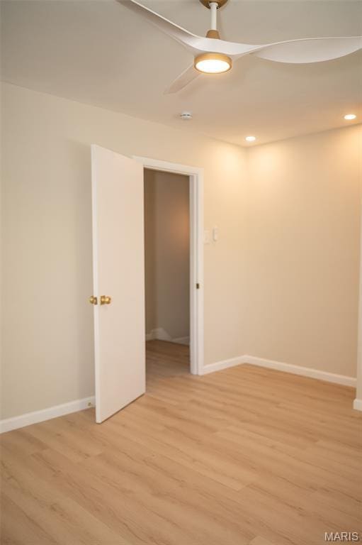 7346 Hazelcrest Dr, Hazelwood, MO 63042 - empty room with light wood-type flooring and recessed lighting