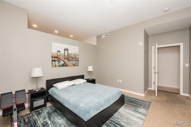 9 N Euclid Ave Unit 509, Saint Louis, MO 63108 - bedroom featuring carpet floors and recessed lighting
