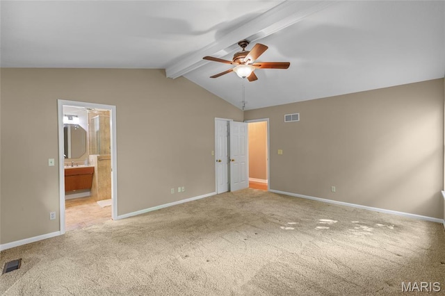 2028 During Dr, Arnold, MO 63010 - unfurnished bedroom with carpet flooring, ensuite bath, and ceiling fan