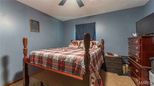 19954 Ironwood Ln, Lebanon, MO 65536 - bedroom with carpet flooring and a ceiling fan