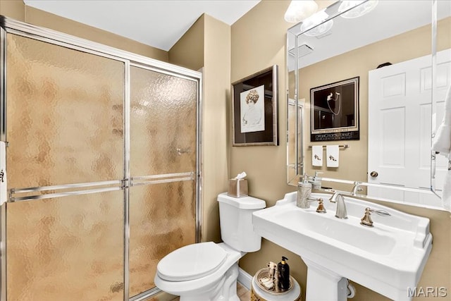 14308 Conway Meadows Ct Unit 203, Chesterfield, MO 63017 - full bath featuring toilet and a stall shower