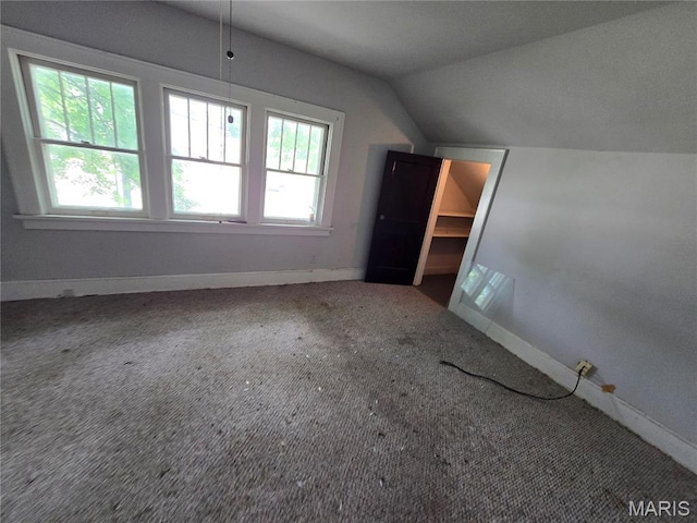 8108 Saint Charles Rock Rd, Saint Louis, MO 63114 - bonus room with vaulted ceiling, healthy amount of natural light, and carpet floors