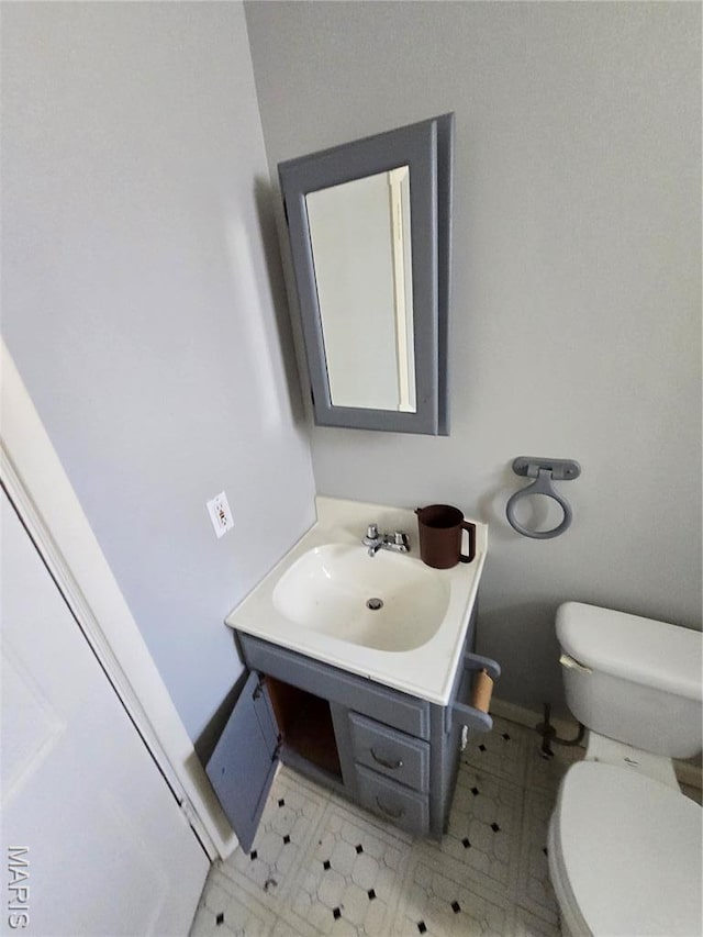 8108 Saint Charles Rock Rd, Saint Louis, MO 63114 - bathroom with toilet and vanity