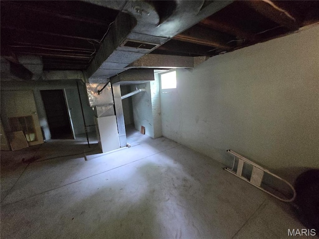 8108 Saint Charles Rock Rd, Saint Louis, MO 63114 - basement featuring heating unit