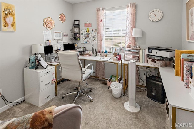 101 Shiloh Ridge Dr, Shiloh, IL 62221 - home office with carpet