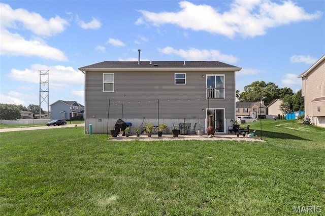 101 Shiloh Ridge Dr, Shiloh, IL 62221 - rear view of house featuring a patio and a yard