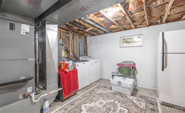 15550 US Highway 63, Rolla, MO 65401 - unfinished basement featuring freestanding refrigerator, separate washer and dryer, and electric panel
