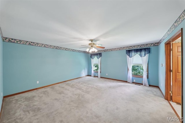 67 High Trails Dr, Eureka, MO 63025 - carpeted empty room featuring a ceiling fan and healthy amount of natural light