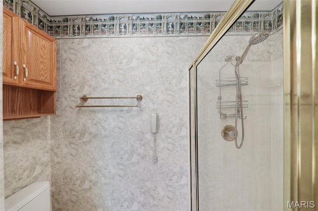 67 High Trails Dr, Eureka, MO 63025 - bathroom with a stall shower and toilet