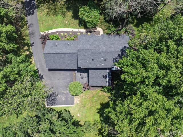 1855 Grassy Ridge Rd, Kirkwood, MO 63122 - view from above of property