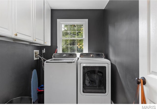 1855 Grassy Ridge Rd, Kirkwood, MO 63122 - laundry room with separate washer and dryer and cabinet space