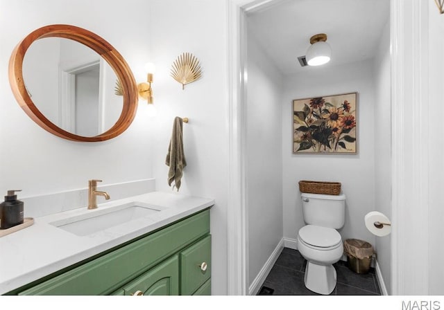 1855 Grassy Ridge Rd, Kirkwood, MO 63122 - bathroom with tile patterned floors and vanity