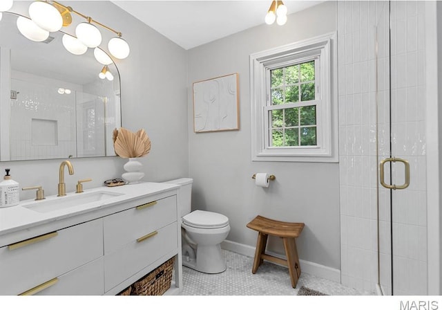 1855 Grassy Ridge Rd, Kirkwood, MO 63122 - full bath featuring vanity and a shower stall