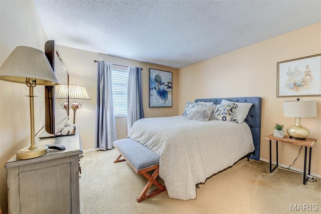 2211 Viewroyal Dr, Des Peres, MO 63131 - carpeted bedroom with a textured ceiling and baseboards