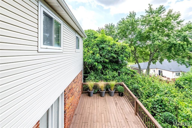 2211 Viewroyal Dr, Des Peres, MO 63131 - view of wooden deck