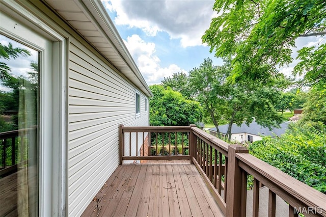 2211 Viewroyal Dr, Des Peres, MO 63131 - view of wooden deck